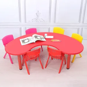 Moon -Shaped Nursery Plastic Table