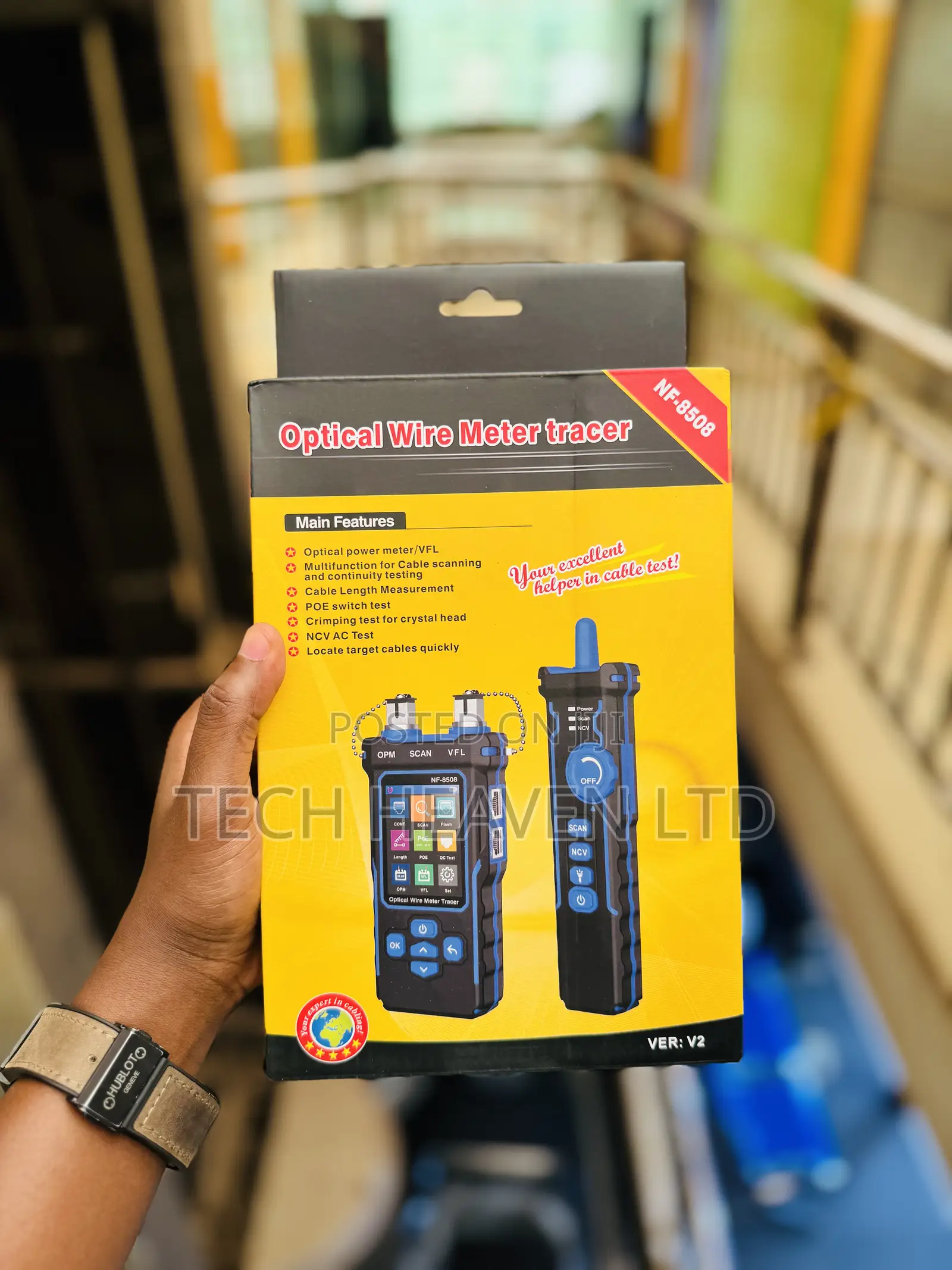 Network Cable Tester With Optical Power Meter