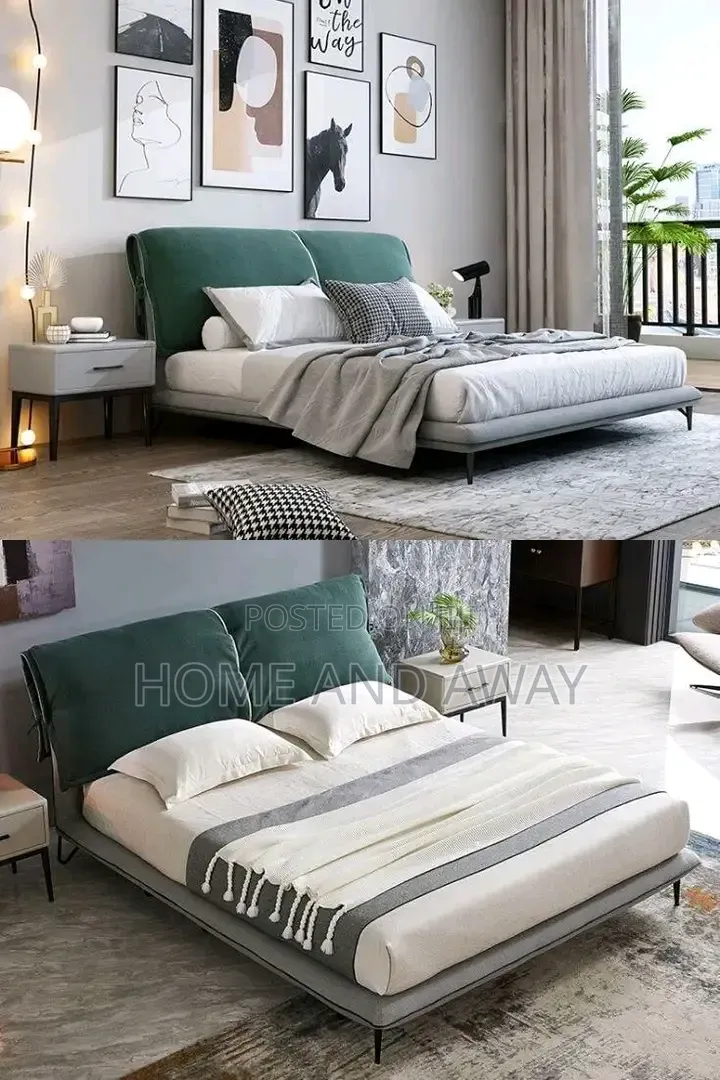 Fibre Velvet Dressed Beds in Any Colour From 1,500,000/- With Delivery