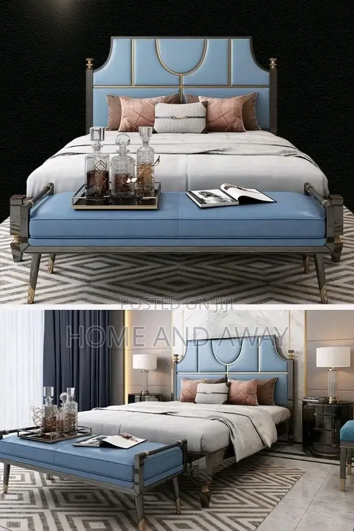 Adolf Semi Dressed Beds + Ottoman Seat in Any Colour From 2,500,000/-