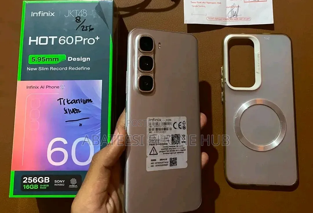 New Infinix Hot 60 Pro+ 256 GB Silver