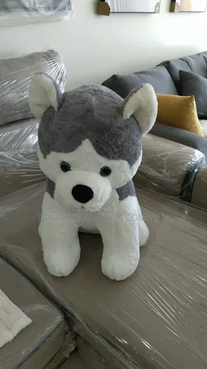 Jr Jack Rose Realistic Wolf Dog Soft Toy Stuffed Animal