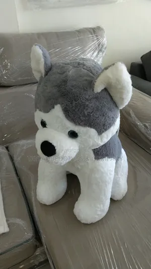 Jr Jack Rose Realistic Wolf Dog Soft Toy Stuffed Animal