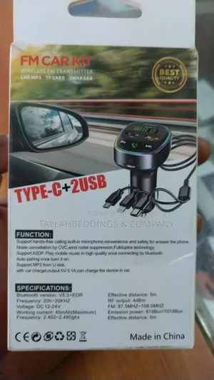 Multifunction Wireless Car Mp3 Player Fast Charger Bluetooth Audio