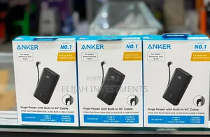 Anker Zolo 20,000mah Huge Power With Built in Usb-C Cable