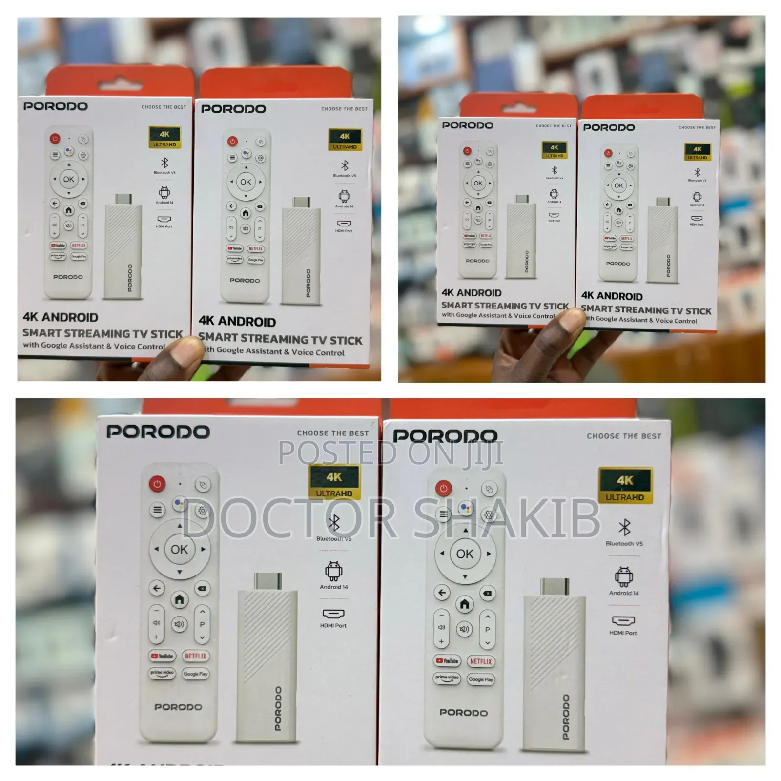 Porodo Android Smart Streaming Tv Stick