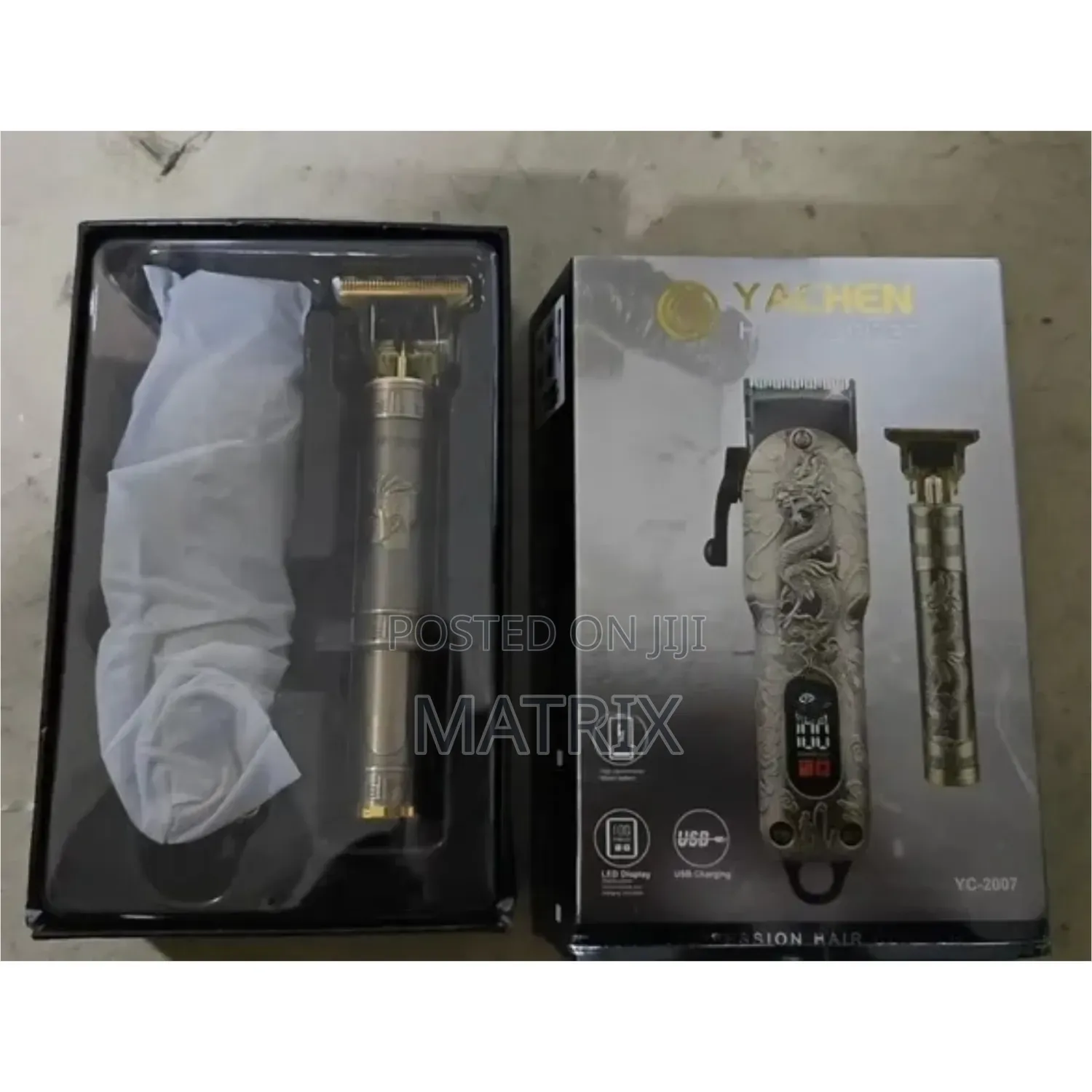 Yachen Professional Hair Clipper and Trimmer Kit, Model Yc-2007