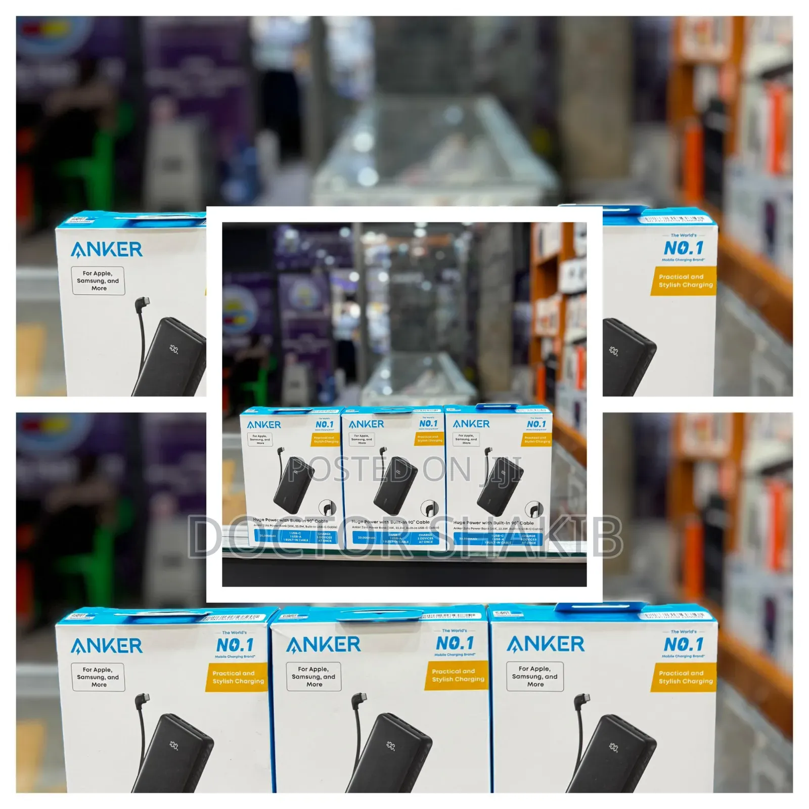 Anker Zolo 20,000mah Huge Power With Built in Usb-C Cable