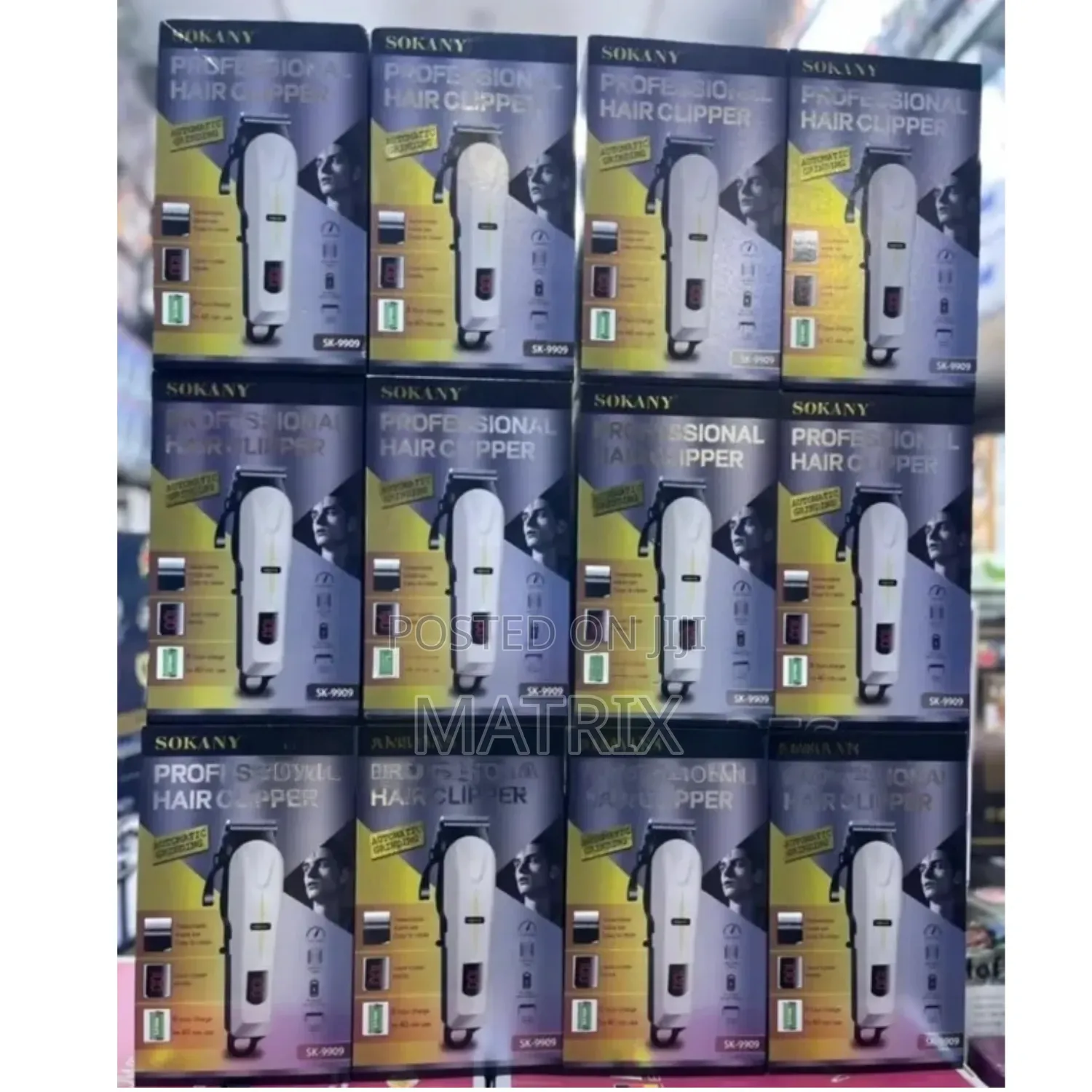 Sokany Rechargeable Professional Hair Clipper (Sk-9909)