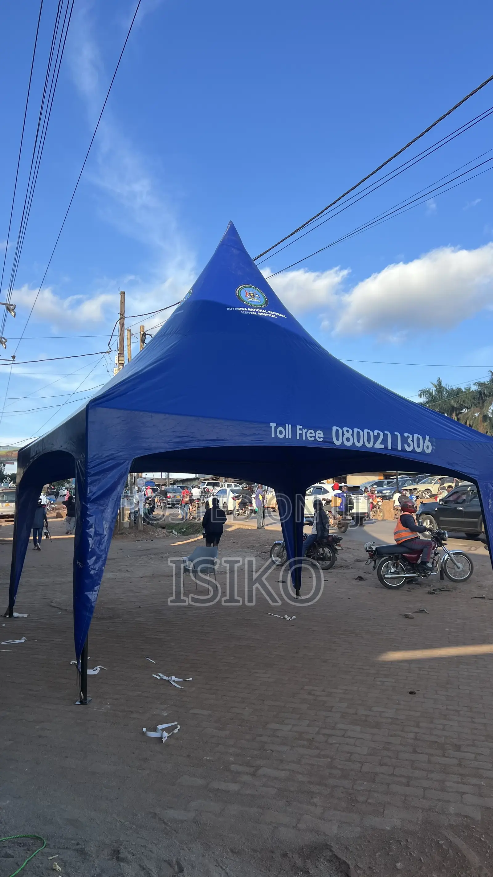 50 Seater Blue Korean Hard Materialed Tent