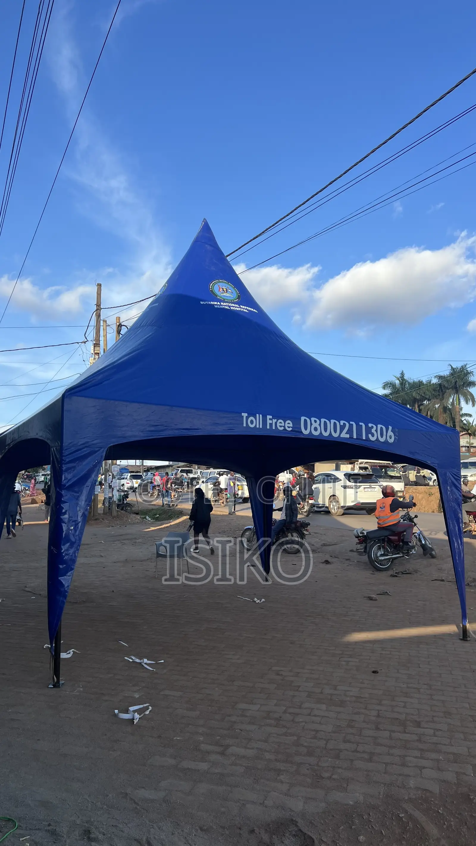 50 Seater Blue Korean Hard Materialed Tent