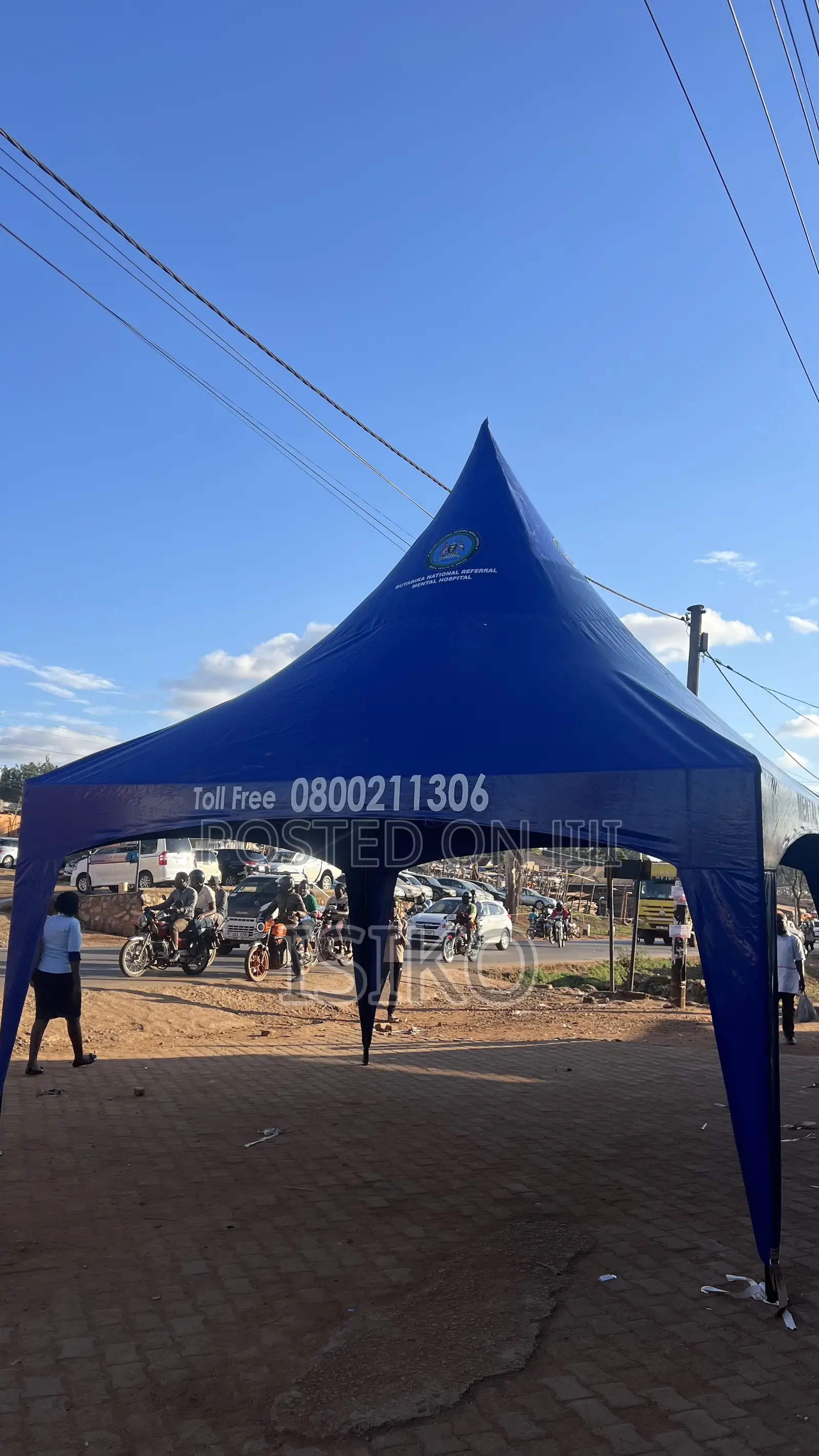 50 Seater Blue Korean Hard Materialed Tent