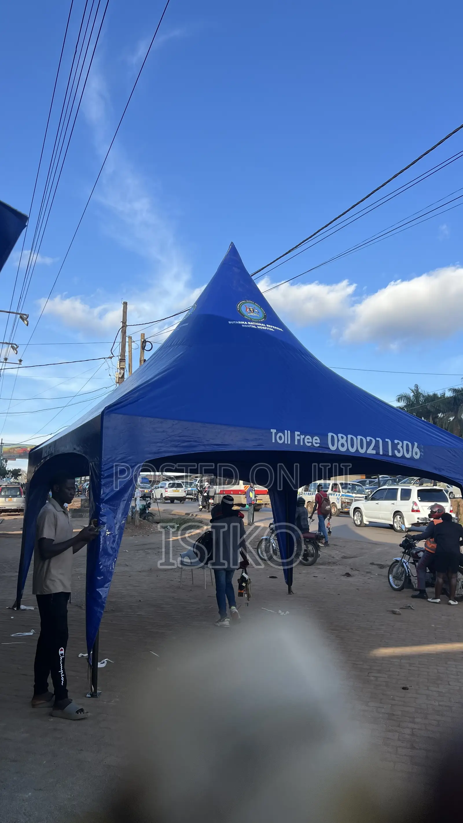 50 Seater Blue Korean Hard Materialed Tent