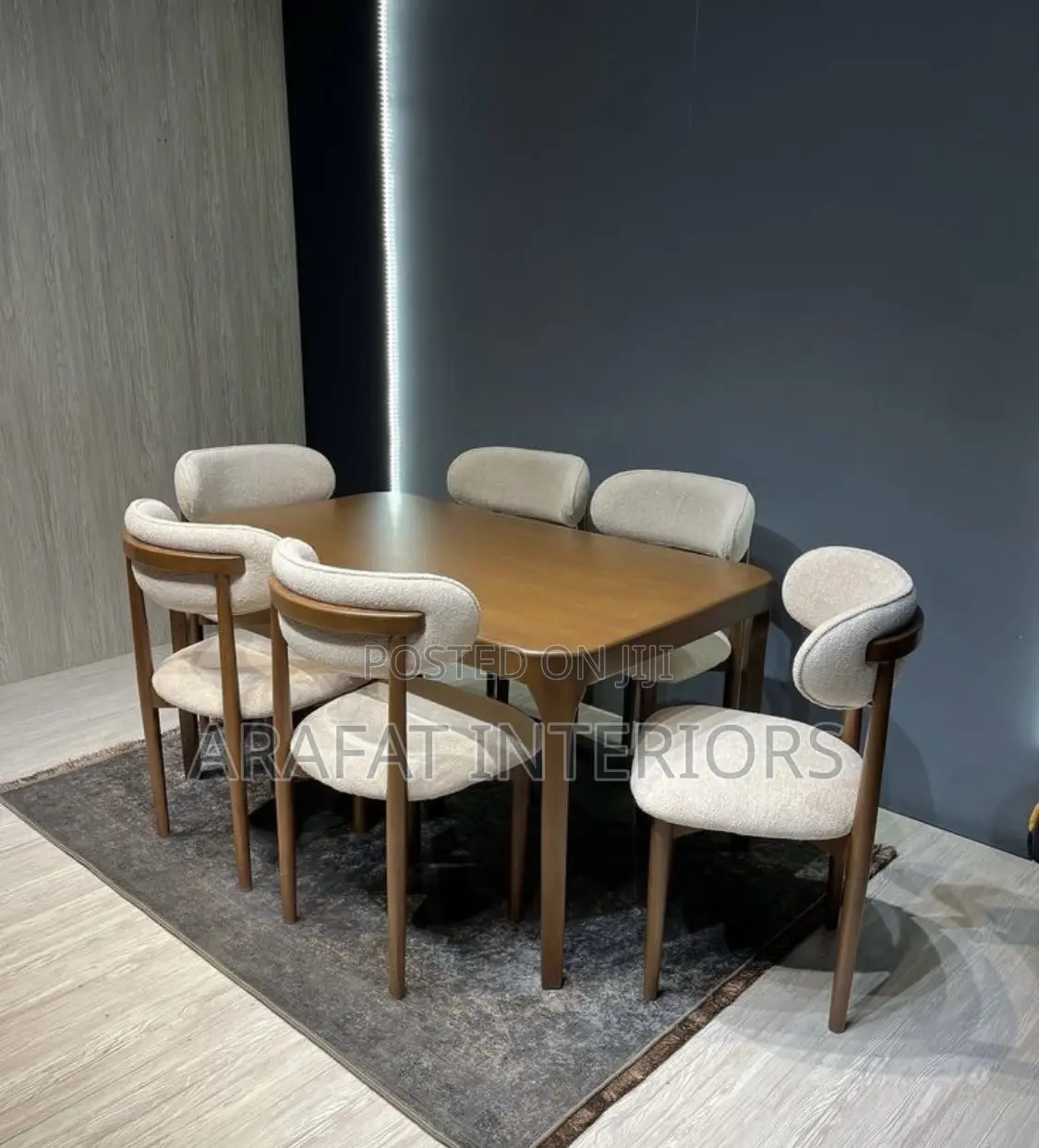 Modern Dining Set! The Curved Chairs