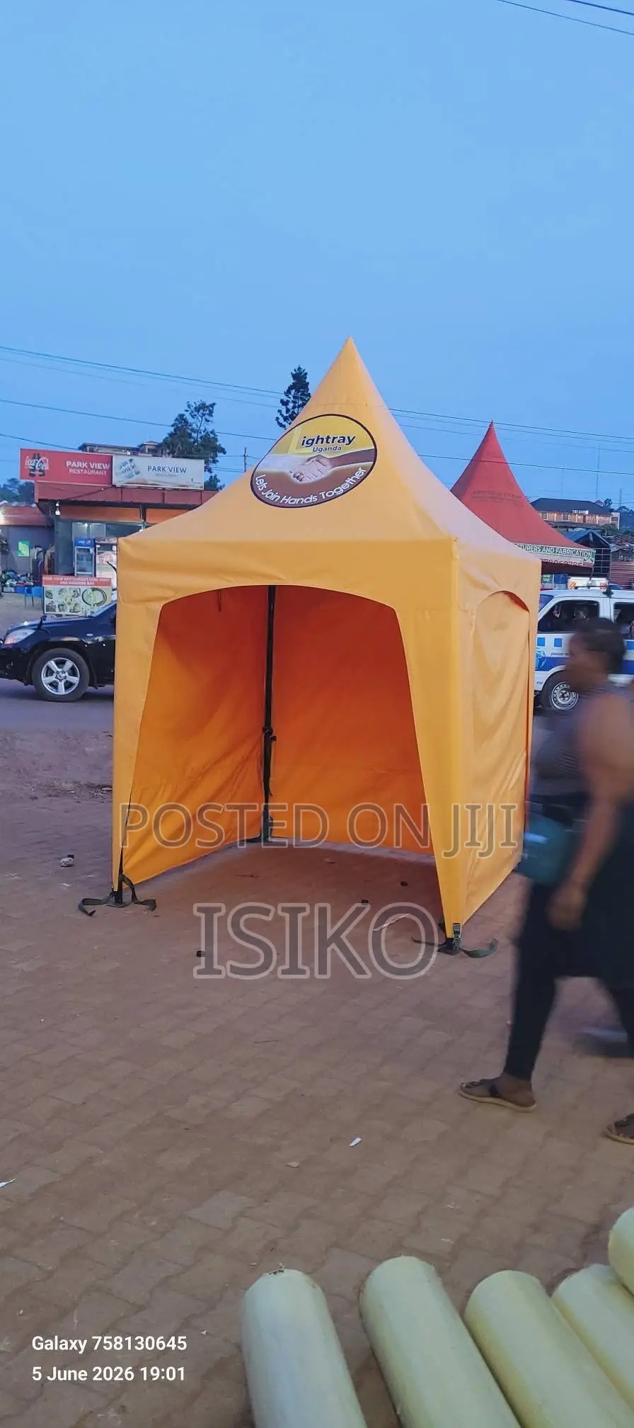 2m By 2m Yellowed Butterfly Tent