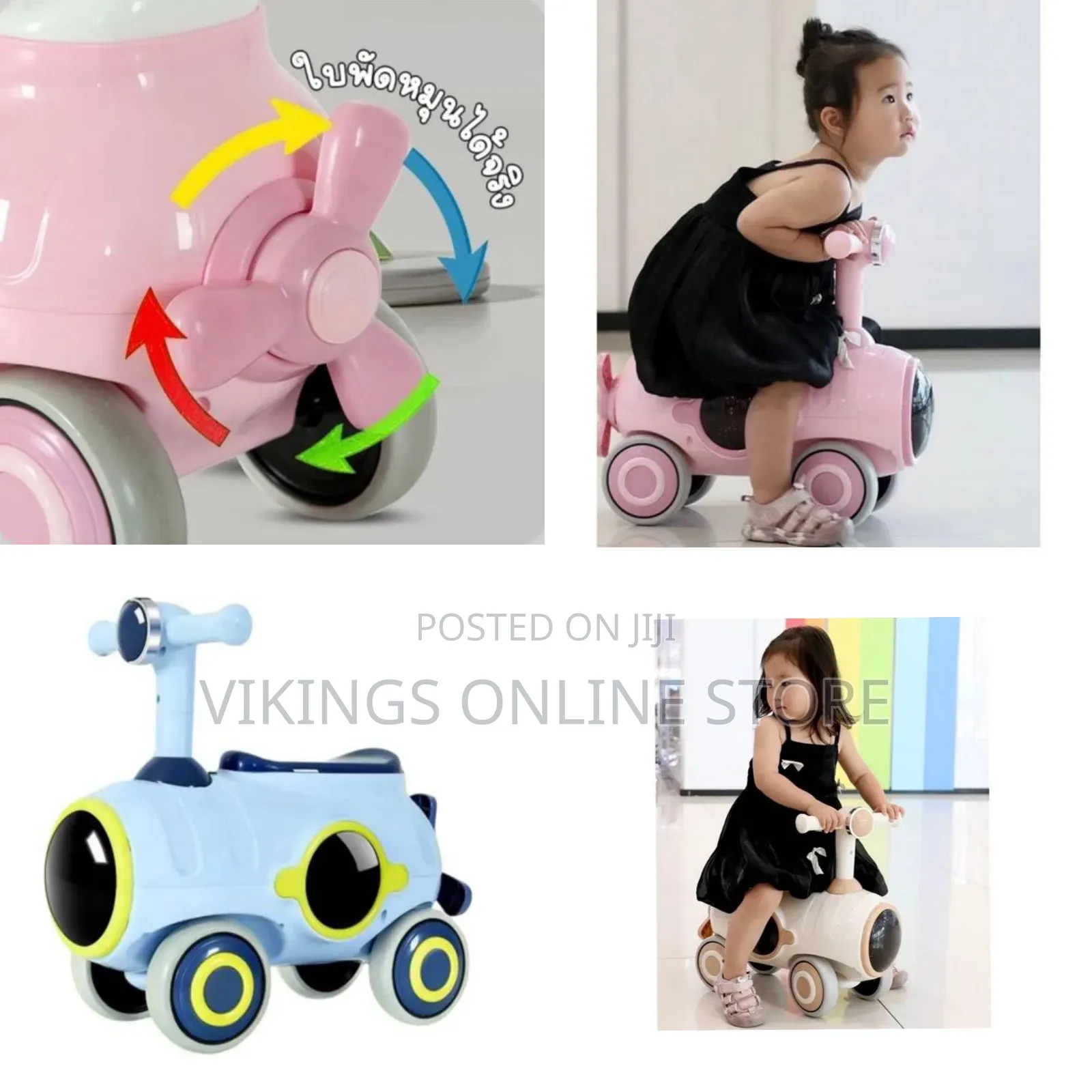 Ride on Car for Kids, Extended Baby Balance Bike Pedal-Free Bike