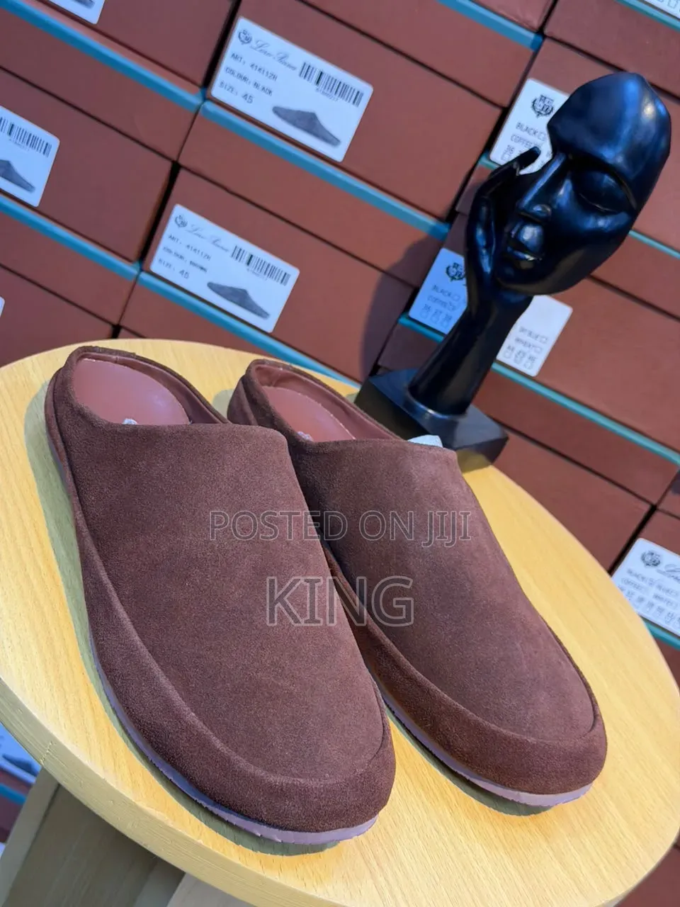 Loro Piana Tomori Suede Mules