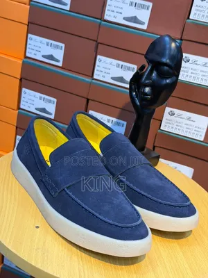 Boss Loafers. Suede and Leather Slip on Sneakers