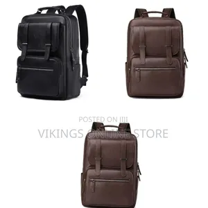 Leather Backpack Laptop 15.6 Inch Lightweight Retro Business College