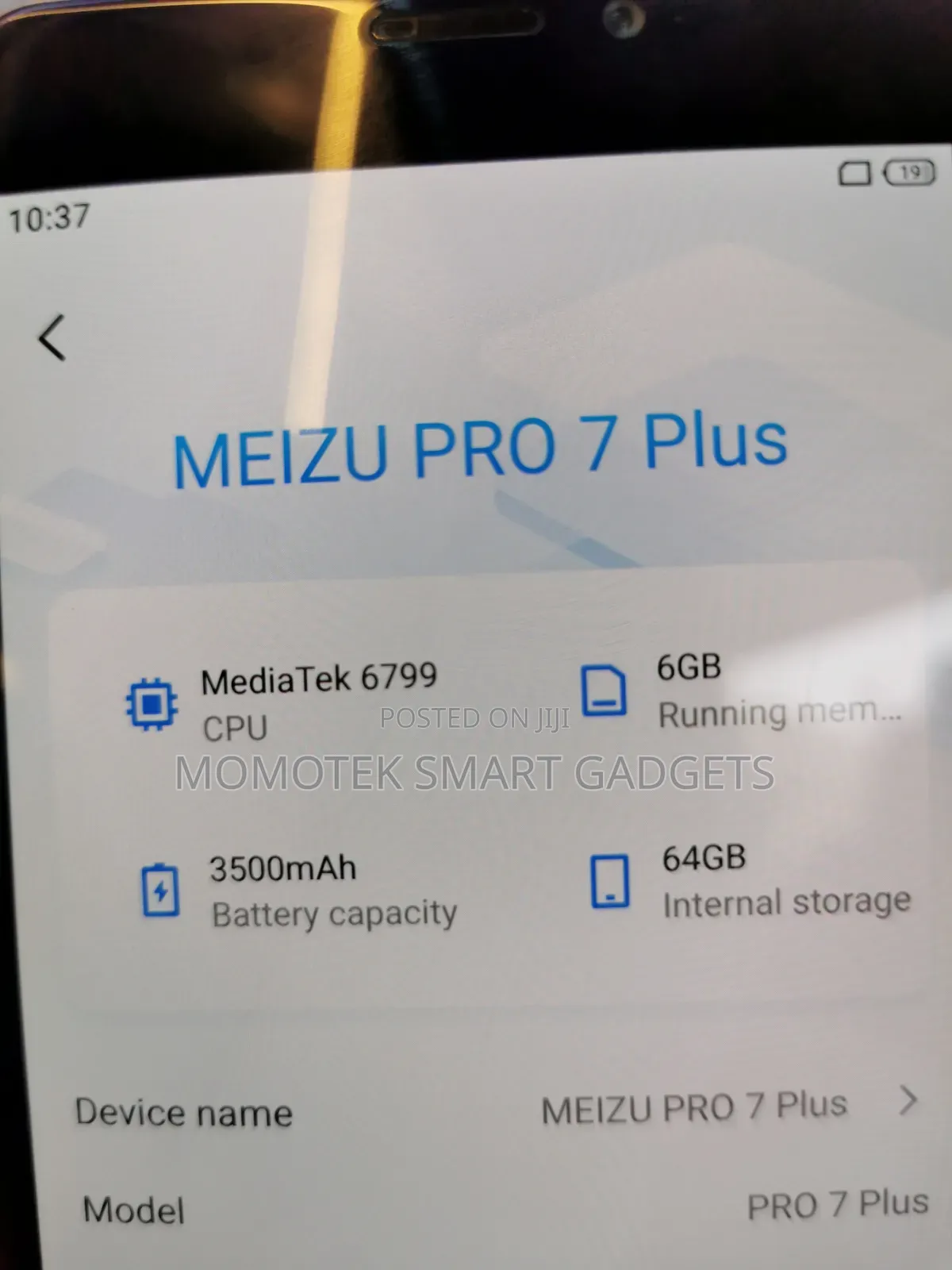 New Meizu Pro 7 Plus 64 GB Silver