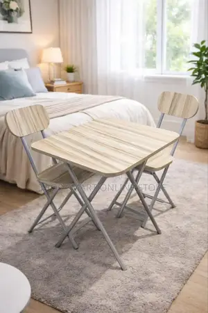 Non Organic Foldable Dining Table and Chairs