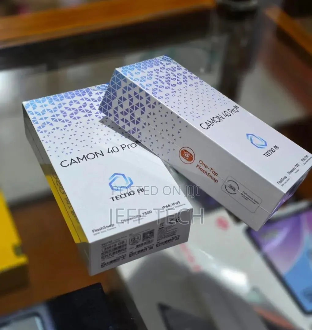 New Tecno Camon 40 Pro 5G 256 GB Black