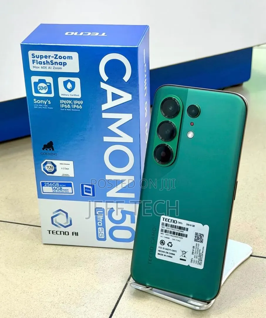 New Tecno Camon 50 Ultra 256 GB Green
