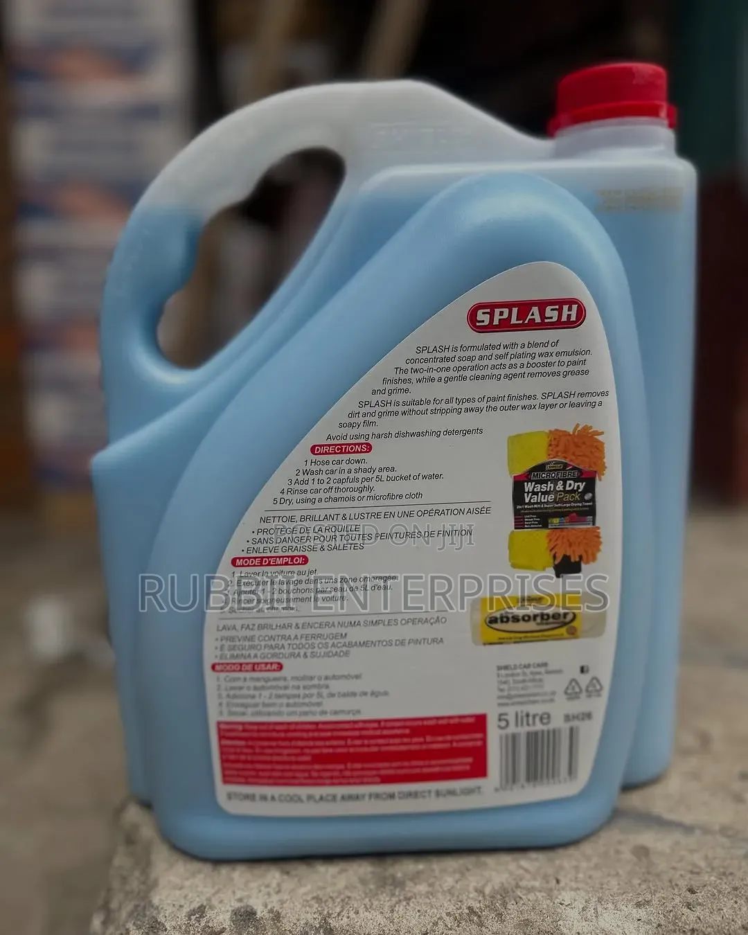 Shield Splash Wash + Wax Car Shampoo 5l