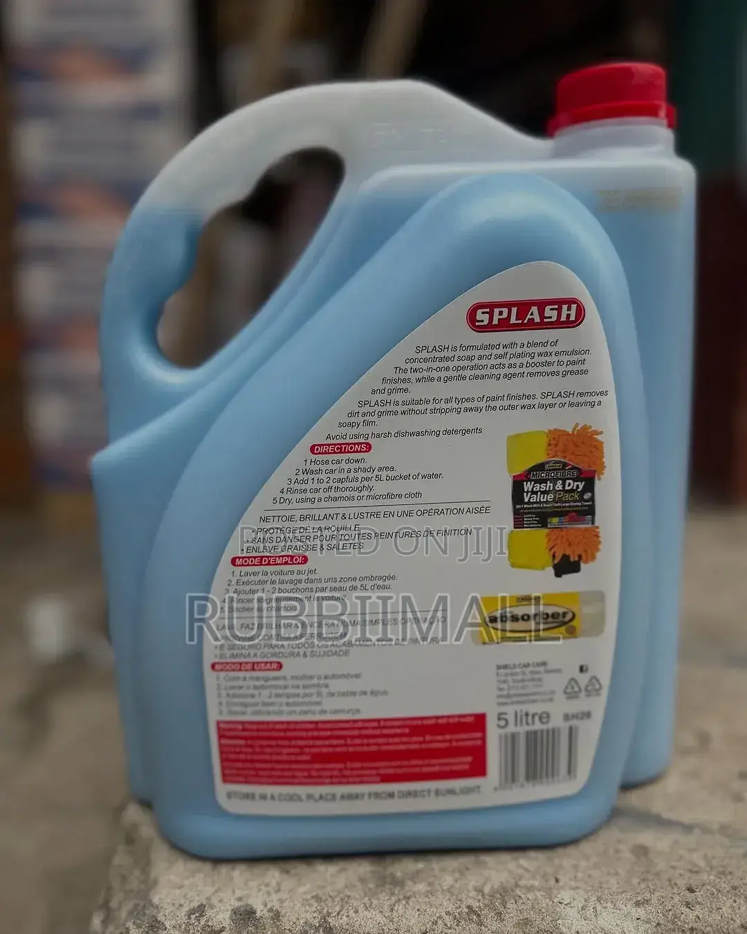 Shield Splash Wash + Wax Car Shampoo 5l