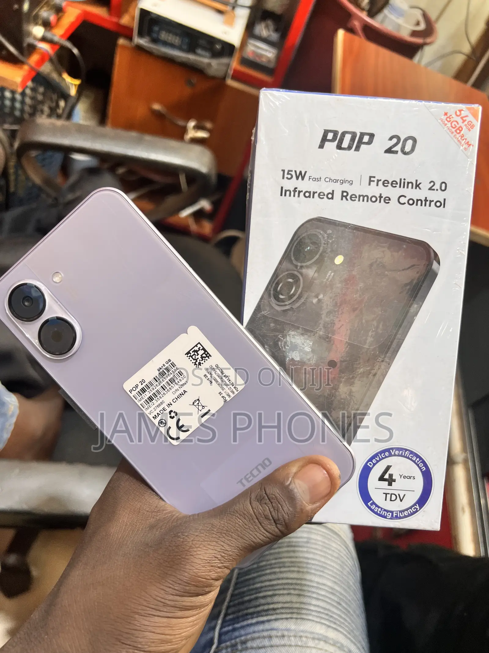 New Tecno Pop 20 64 GB Blue