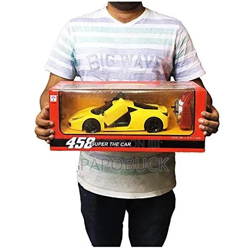 Super Car With Door Opening Feature (Big Size) (Yellow)