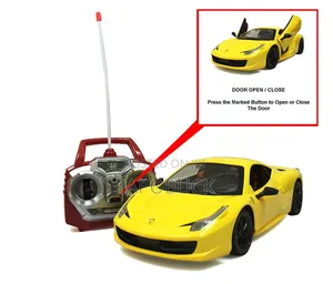 Super Car With Door Opening Feature (Big Size) (Yellow)