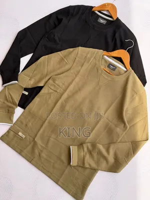 Redbridge Brand Men's Knitted Crew Neck Long Sleeve T-Shirt