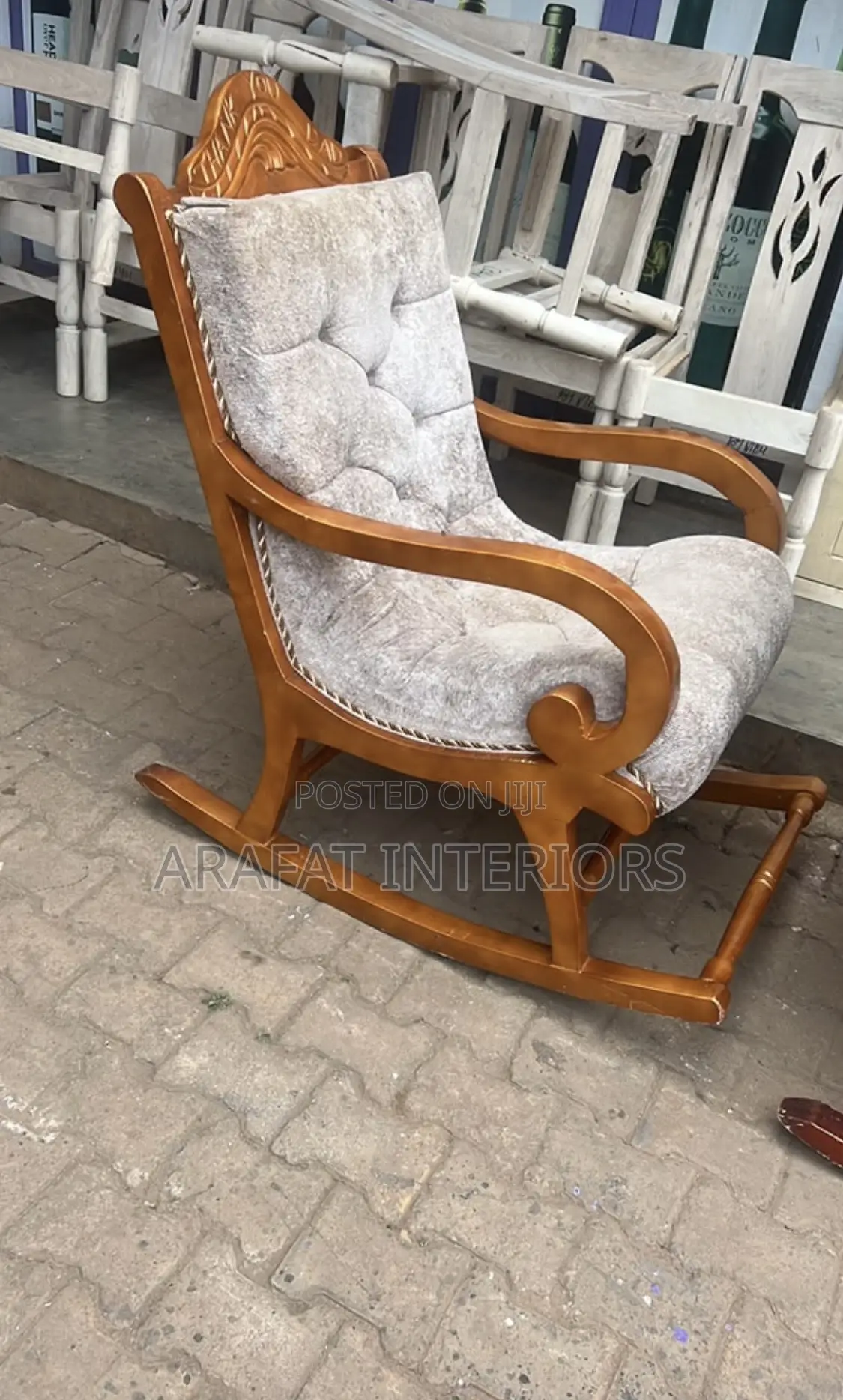 Brand New Classic Ornate Wooden Rocking Chair