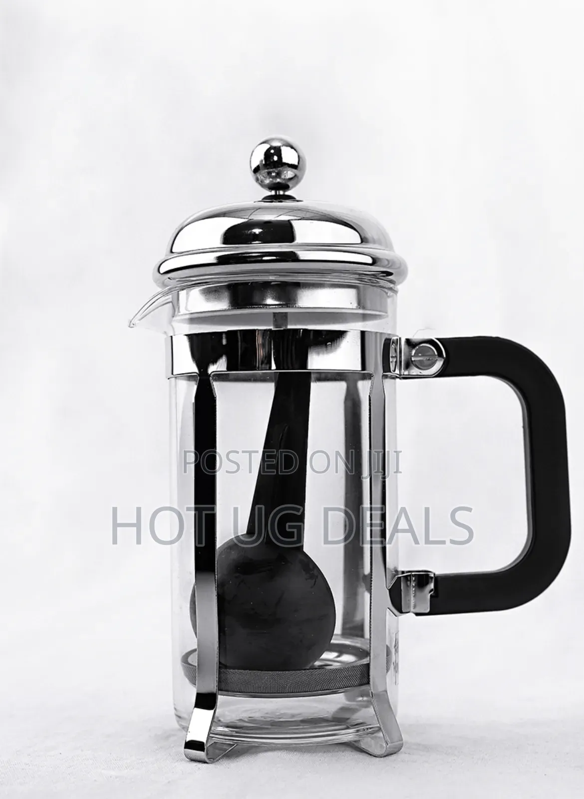 Elegant Glass And Stainless Steel French Press Coffee Maker