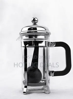 Elegant Glass And Stainless Steel French Press Coffee Maker