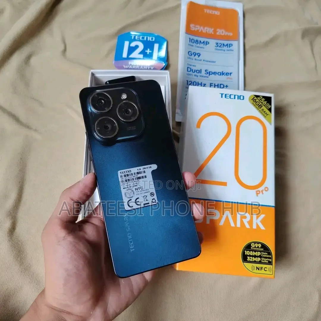 New Tecno Spark 20 Pro 256 GB Black