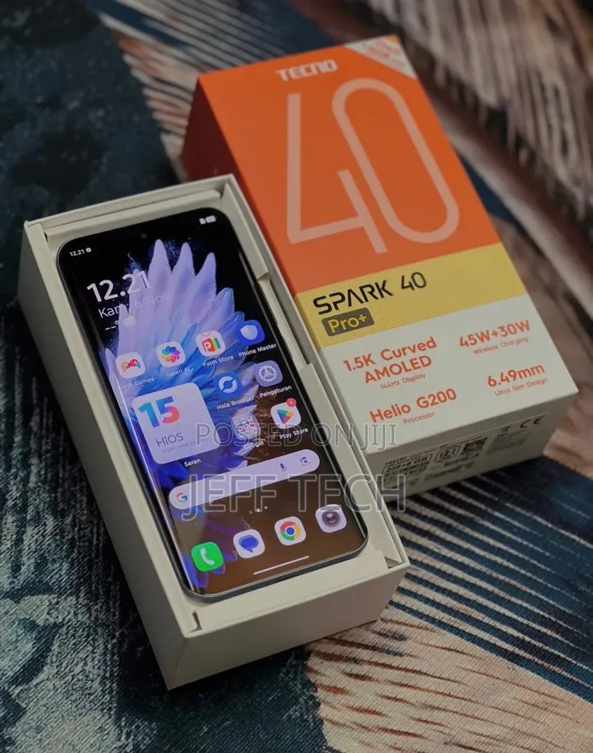 New Tecno Spark 40 Pro+ 256 GB Black