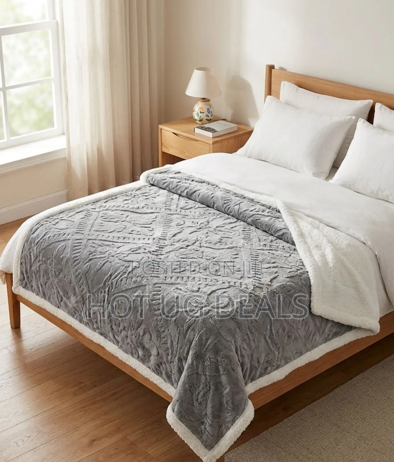 5x6 Fleece Blanket / Throw Blanket(White Inside)