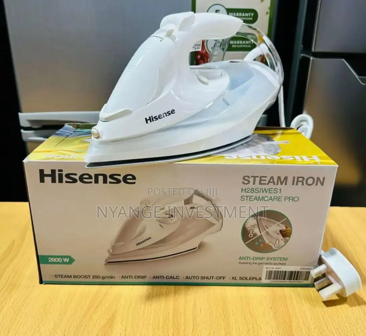 Hisense H28siwes1 Steam Iron Features a 2800w and Fast Heating.