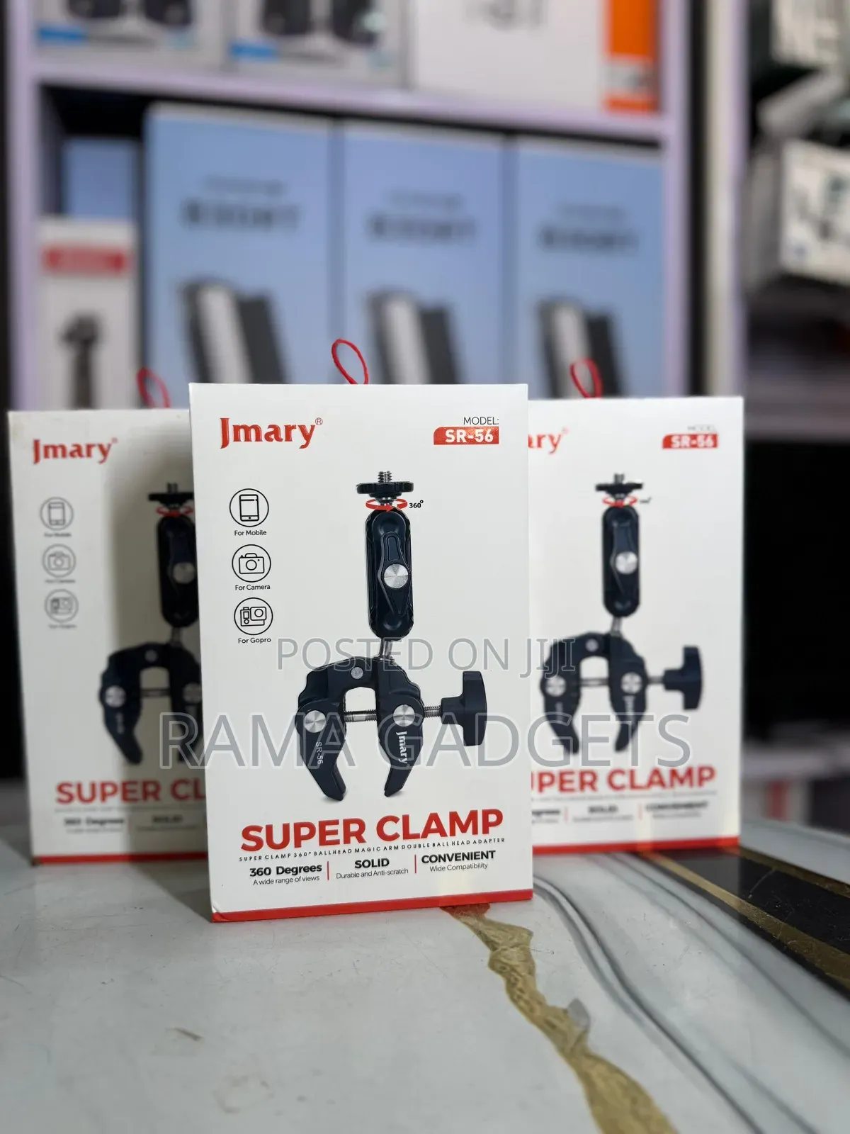 Jmary Sr-56 Super Clamp With a 360-Degree Ball Head, Suitable