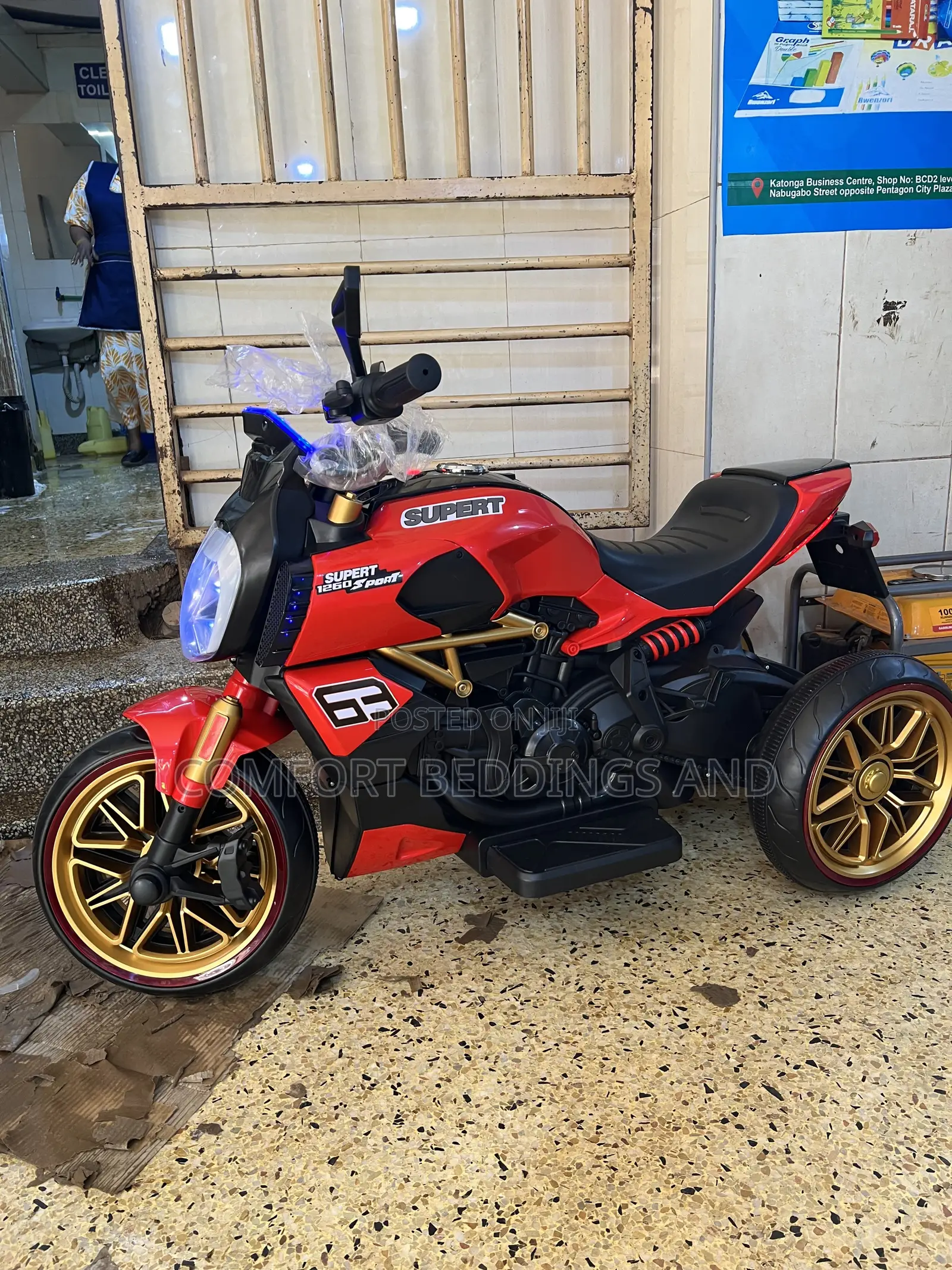Rechargeable Kids Sport Motorcycle Red 1 to 14 Years