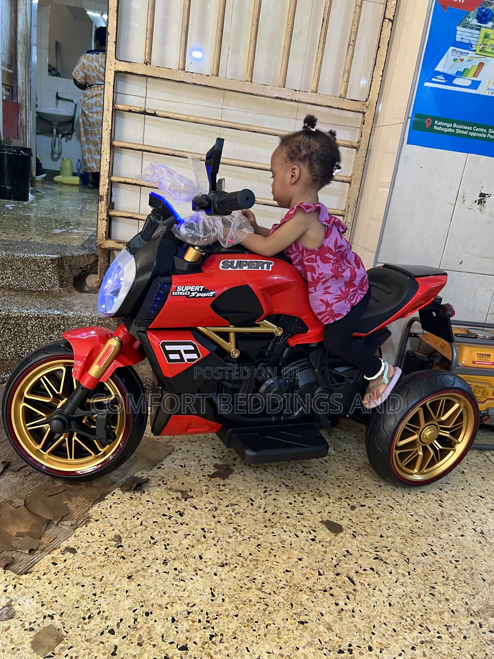 Rechargeable Kids Sport Motorcycle Red 1 to 14 Years
