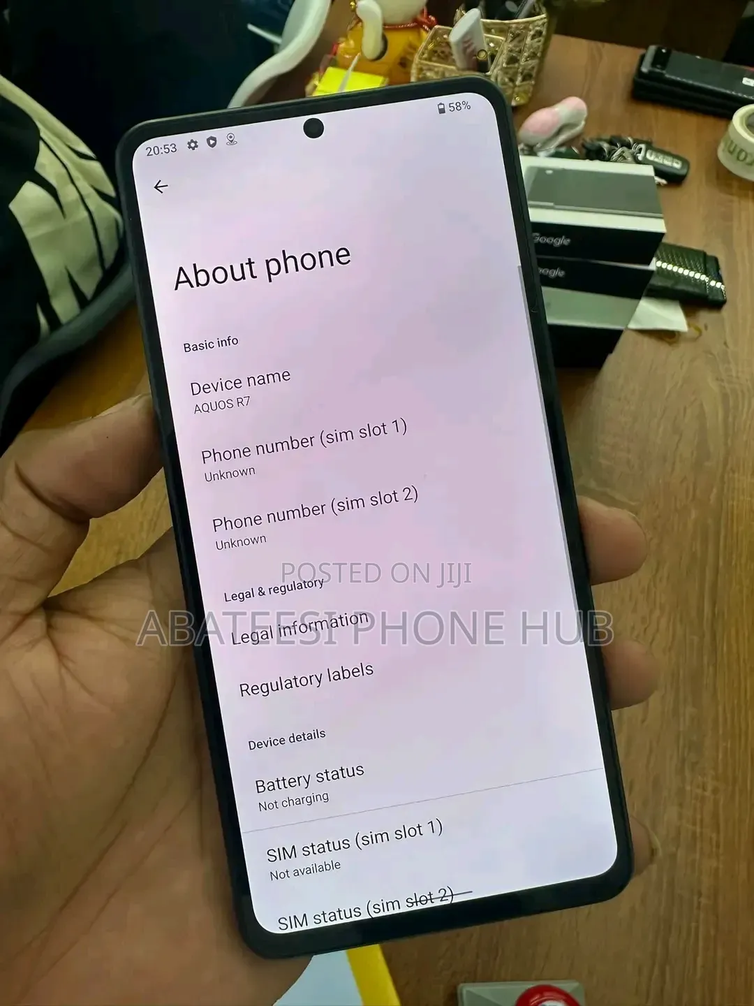Sharp Aquos R7 256 GB Black