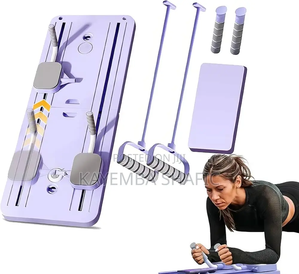 5-in-1 Foldable Pilates Reformer Board Ab Core Trainer Smart Timer