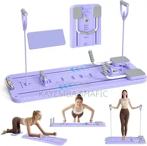 5-in-1 Foldable Pilates Reformer Board Ab Core Trainer Smart Timer