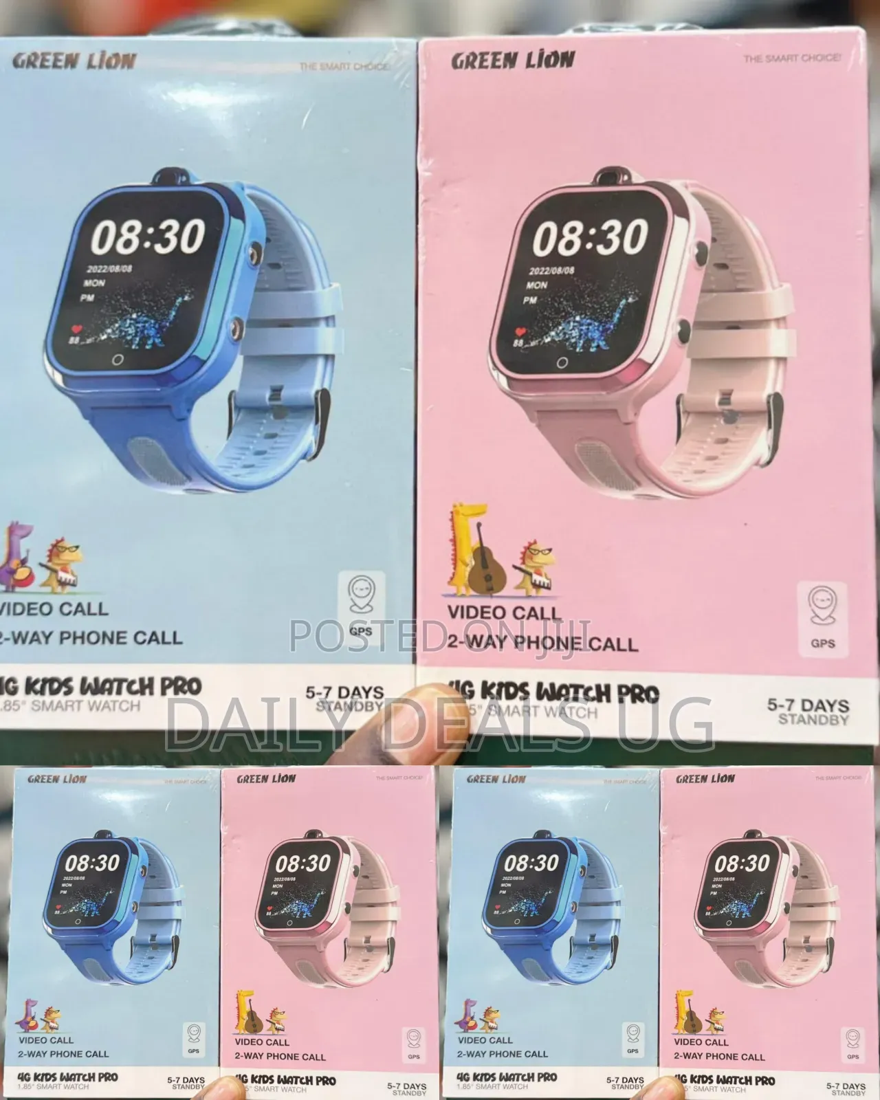 Rechargeable Green Lion 4g Kids Watch Pro 1.85" Smart Watch