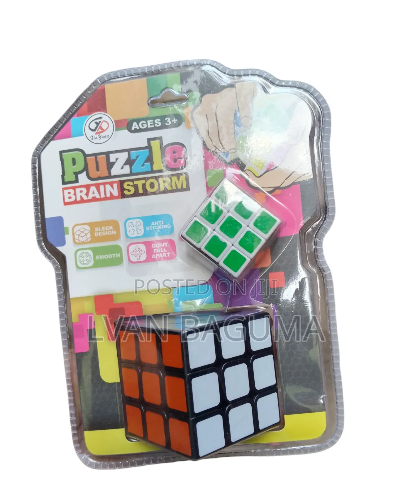 Rubik's Cube Puzzle (2 in 1) - Multicolor