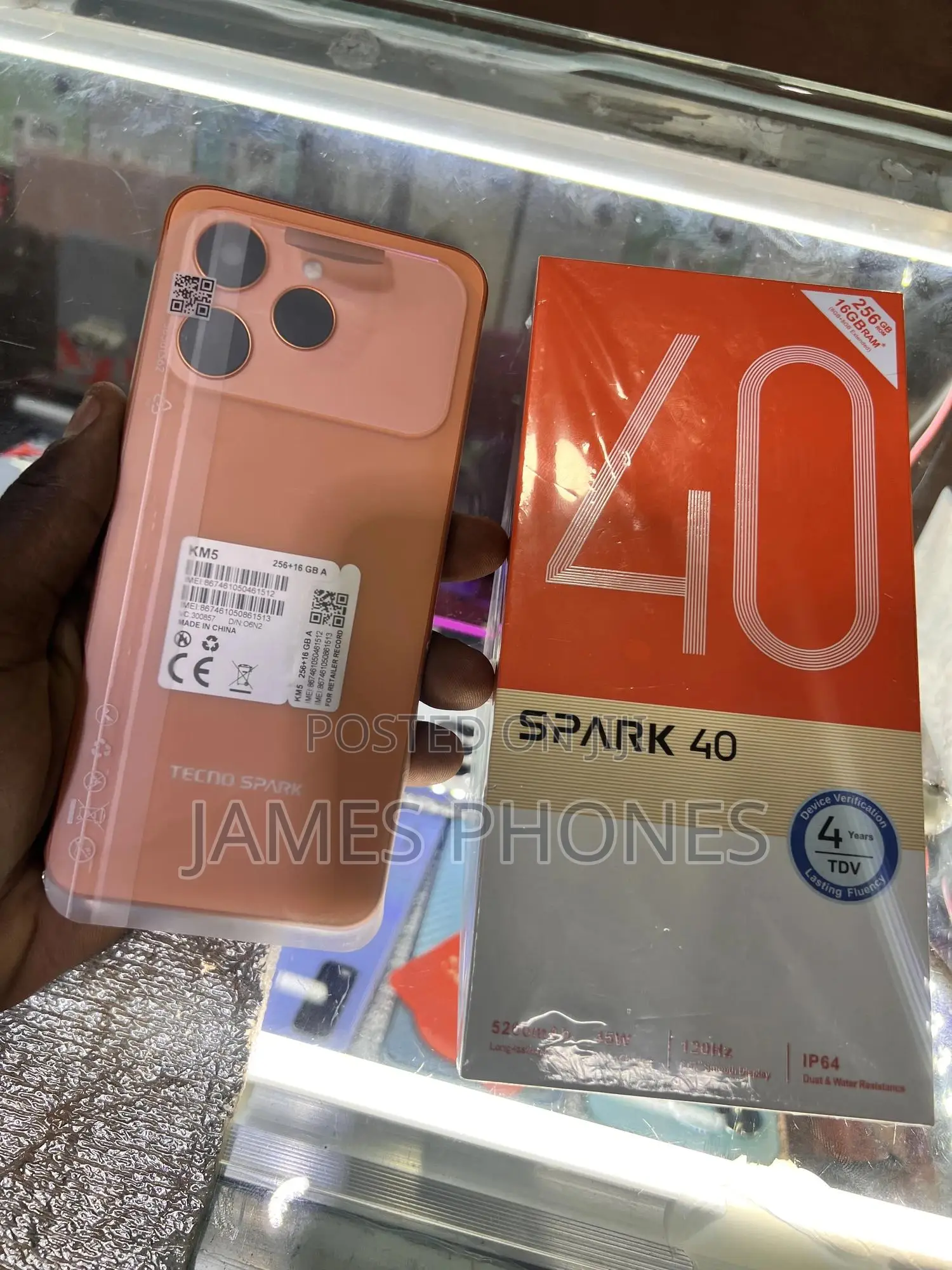 New Tecno Spark 40 256 GB Orange