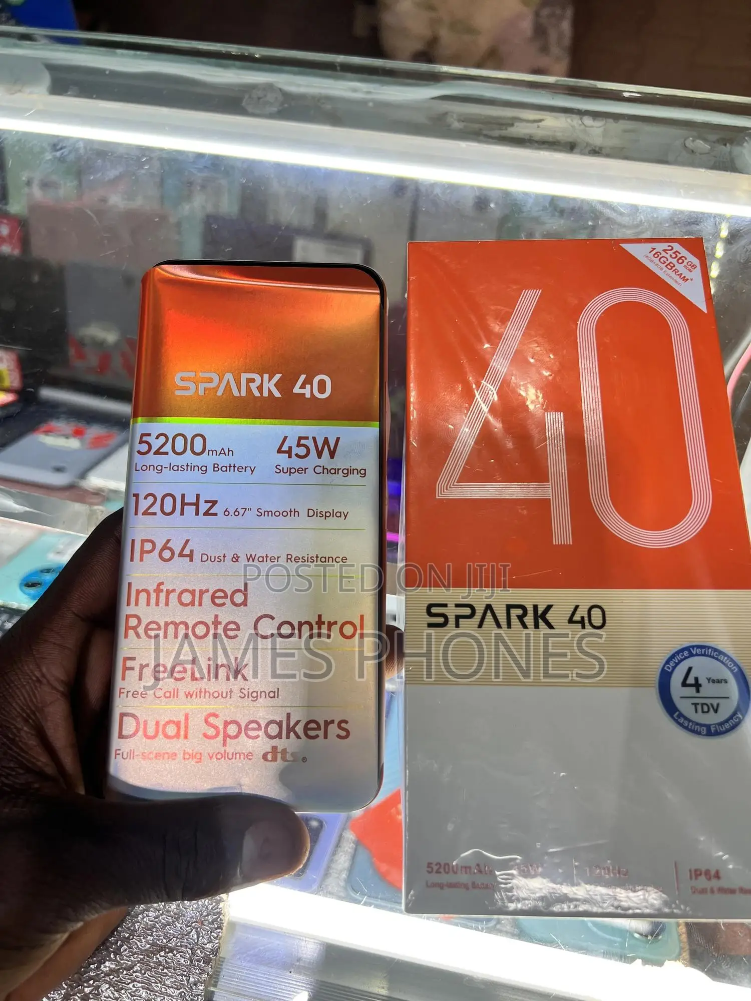 New Tecno Spark 40 256 GB Orange